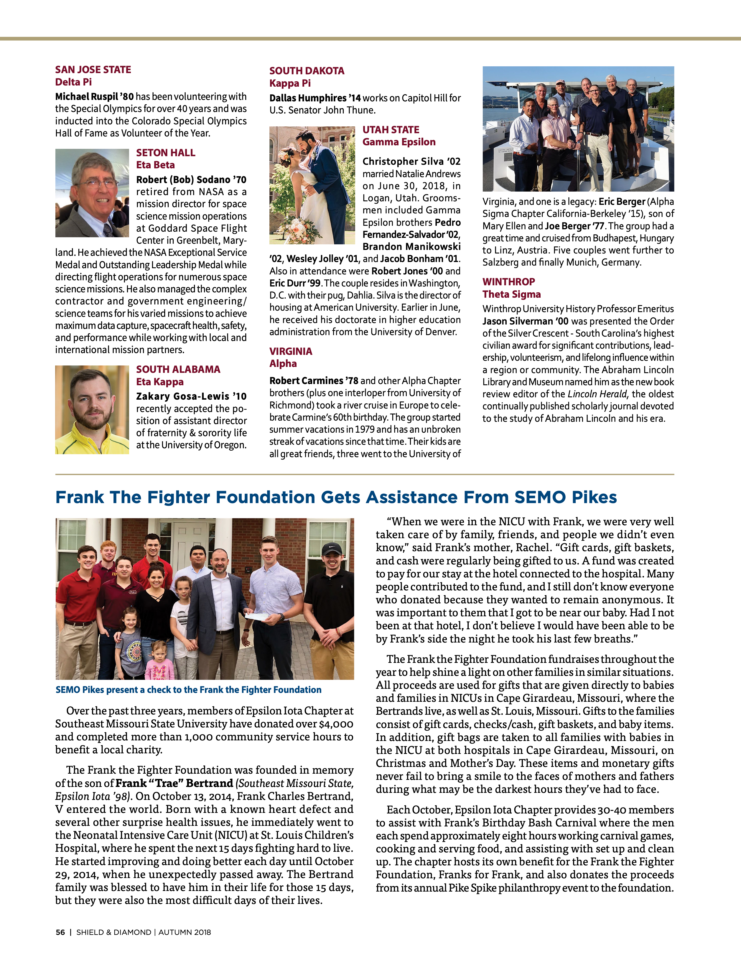 Frank the Fighter Foundation Gets Assistance From SEMO Pikes